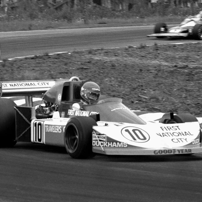 Formel 1, svartvitt foto