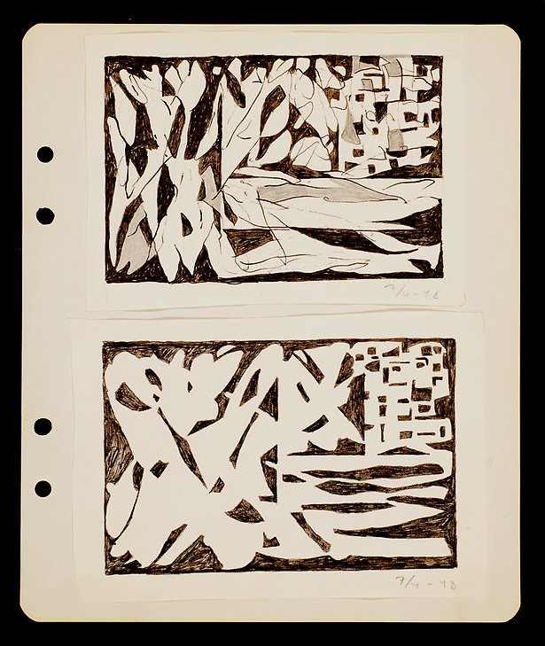 from Karl Axel Pehrson´s book, "Formboken"  1948  indian ink/graphite on paper  167 x 200 mm