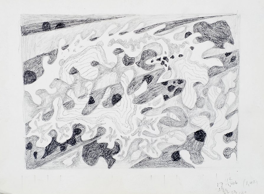 Drawing  1996  graphite on paper  206 x 152 mm