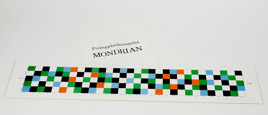 The Mondrian Game  1980  lithography  683 x 146 mm